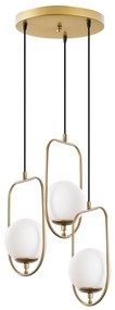 Candeeiro Suspenso Skew – Dourado – 55 cm