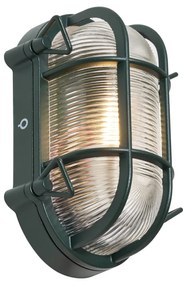 Candeeiro de Parede e Teto Exterior Verde Escuro Oval IP44 - Noutica Industrial