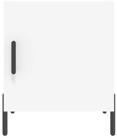 Mesa de cabeceira 2 pcs 40x40x50 cm derivados de madeira branco