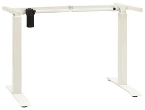 vidaXL Estrutura mesa motorizada elétrica c/ altura ajustável branco