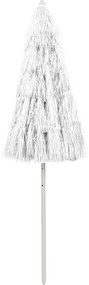 Guarda-sol de praia Hawaii 240 cm branco