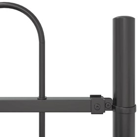 Cerca de Jardim com Arco Cinza - 13,6x0,6 m de Aço