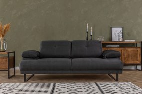 Sofá-Cama 2 Lugares Mustang – Antracite – 199x99x83 cm
