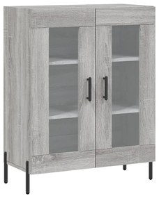 Armário alto 69,5x34x180 cm derivados de madeira sonoma cinza