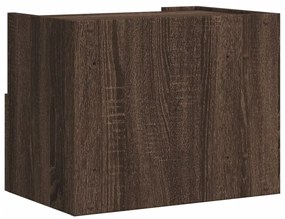 Mesa de cabeceira de parede 45x30x35 cm carvalho castanho