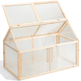 Mini Estufa de Madeira para vasos ao ar livre para Varanda e Varanda de Jardim 100 x 53 x 71 cm