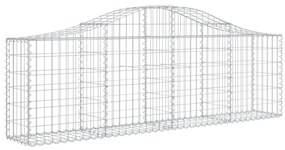 Cestos gabião arqueados 10pcs 200x30x60/80 cm ferro galvanizado
