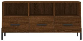 Móvel de TV 102x36x50 cm derivados de madeira carvalho castanho