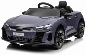 Carro elétrico para crianças Audi RS E-tron GT 12V, controlo remoto, USB / AUX, Bluetooth, bateria de lítio, luzes LED licença ORIGINAL Cinzento