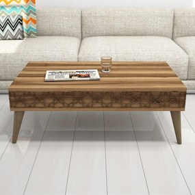 Mesa de Centro City – Nogueira – 105x36,6x60 cm