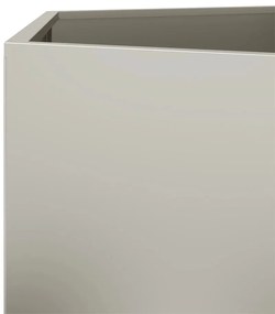 Vaso floreira de jardim hexagonal 69x60x45cm resistência ao aço