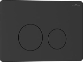 Mexen Tex 06 botão de descarga inoxidável, preto mate - 6106-02