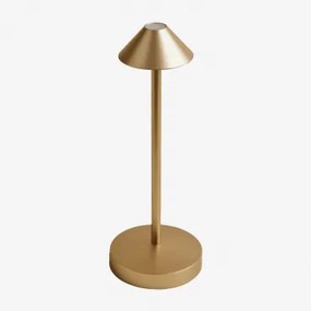 Lâmpada De Mesa Led Sem Fio Para Exterior Emilija Dourado - Sklum