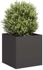 Vaso/floreira 40x40x40 cm aço laminado a frio preto