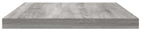 Prateleiras de parede 8pcs derivados de madeira cinzento sonoma