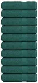 Toalhas de banho 10 pcs 100x150 cm 360gsm 100% algodão verde