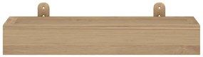 Prateleiras de parede 2 pcs 40x15x4 cm madeira de teca maciça