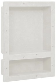 vidaXL Habitáculo chuveiro c/ 2 compartimentos 41x51x10 cm branco mate