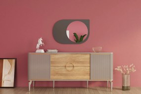 Espelho "Pubble" - 60 x 90 x 2,2 cm - Antracite - Design Moderno