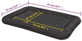 Colchão para cães tamanho L preto