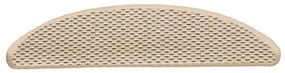 Tapetes escada adesivos aspeto sisal 15 pcs 56x17x3 cm berbere