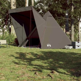 Tenda familiar tipi para 6 pessoas impermeável castanho