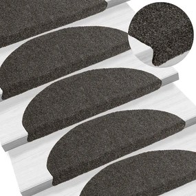 Tapetes de escada autoadesivos 20 pcs 65x21x4 cm antracite