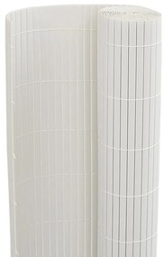 Cerca de jardim dupla face branco 1,8x3 m PVC