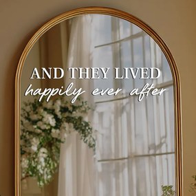 Autocolante para espelho S14 – And they lived happily ever after
