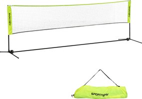 SPORTNOW Rede Portátil Ajustável 107-155 cm para Badminton e Voleibol Estrutura Metálica Bolsa Inclusa | Aosom Portugal