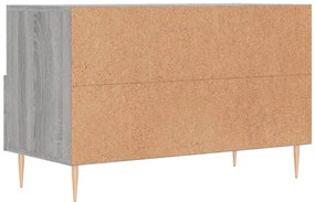 Móvel de TV 80x36x50 cm derivados de madeira cinzento sonoma