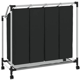 4 x cesto saco para roupa preto