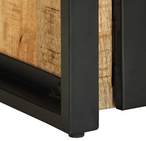 Mesa de centro 90x50x36 cm madeira de mangueira áspera maciça