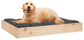 Cama para cães 71,5x54x9 cm madeira de pinho maciça
