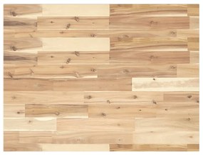 vidaXL Tampo p/ móvel casa de banho 80x60x2 acácia maciça não tratada