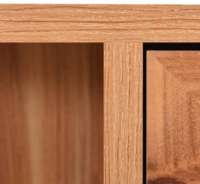 Armário espelhado para casa de banho 66x17x63 cm MDF carvalho