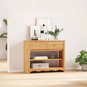 Mesa de Consola vidaXL "DRAMMEN" 89,5x37x73 cm Madeira Sólida de Pinhe