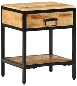 vidaXL Armário de Cabeceira com gaveta Castanho 40 x 35 x 50 cm