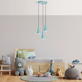 Candeeiro Chandelier Konikkem – Turquesa – Ø40 cm