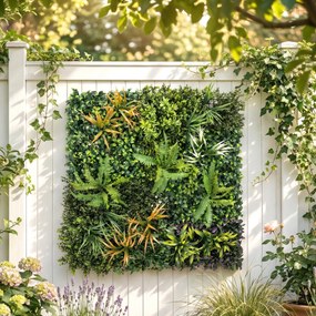 Sebe Artificial para Ocultação de Jardim em Rolo 1x1 m Vedação de Privacidade de Hera Artificial para Varanda Exterior