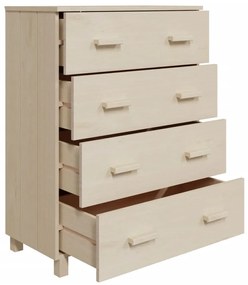 Aparador HAMAR 79x40x103,5 cm pinho maciço castanho-mel