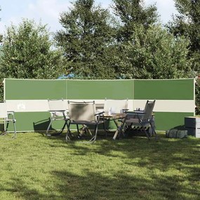 Corta-vento de campismo 490x123 cm impermeável verde