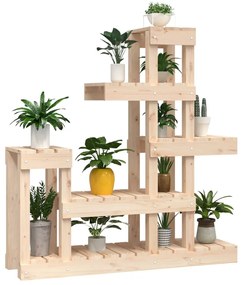 Suporte para plantas 92x25x97 cm pinho maciço