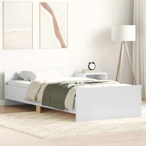 Estrutura cama solteiro 75x190 cm derivados de madeira branco