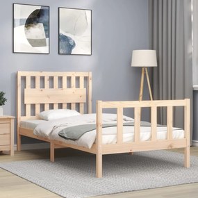 Cama sem colchão 100x200 cm madeira de pinho maciça