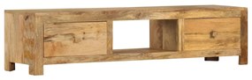 vidaXL Móvel de TV 140x30x32 cm madeira de mangueira maciça