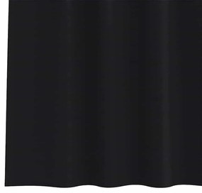 Cortinas com cortinas 2 pcs Preto 245 x 140 cm Poliéster