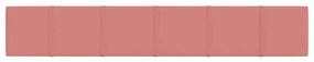 Painel de parede 12 pcs 90x15 cm veludo 1,62 m² rosa