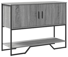 Mesa consola 100x35x74,5 cm derivados madeira cinzento sonoma