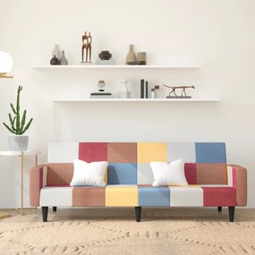 vidaXL Sofá-cama de 2 lugares tecido